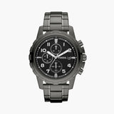 Fossil Dean Chronograph Watch for Men | FS4721 | Black Stainless Steel | 42mm