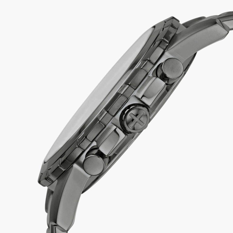 Fossil Dean Chronograph Watch for Men | FS4721 | Black Stainless Steel | 42mm