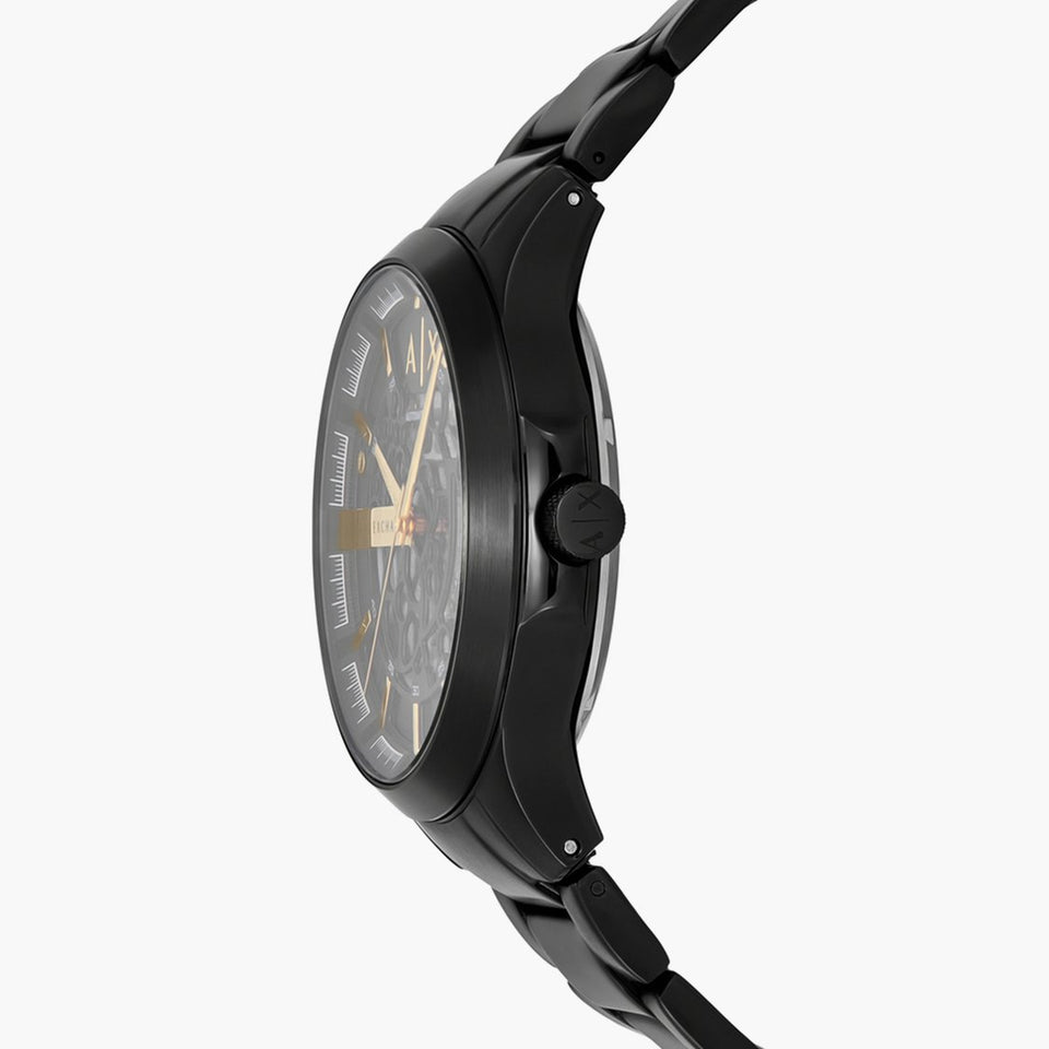 Armani Exchange Hampton Automatic Watch for Men | Skeleton Dial | 43mm