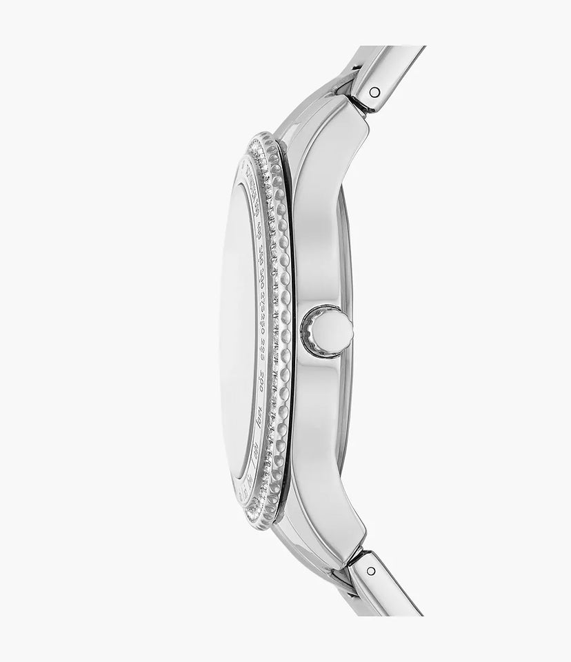 Fossil Stella Women’s Multifunction Watch Silver Dial Stainless Steel 35mm