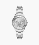 Fossil Stella Women’s Multifunction Watch Silver Dial Stainless Steel 35mm