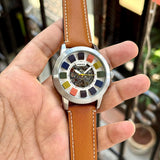 Fossil Grant Automatic Watch for Men | Multicolour Skeleton Dial | 44mm