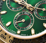 Rolex Daytona Automatic Watch for Men | Green Dial | Full Gold Finish